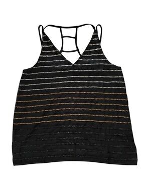 Black Sequin Tank Top 🩶💛🖤